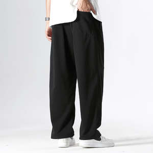 Pantalones Deportivos para Hombre, Estilo Jogger, Holgados, Ajustados, Lavados, de Pierna Ancha, Casuales, para Correr, con Cintura Elástica - Product Image 3