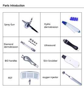 Sistema Profesional de Spa Facial 8 en 1, Pistola de Hidrodermoabrasión, Terapia de Ultrasonido, Pantalla Táctil de Acero Inoxidable para el Acné y el Envejecimiento - Product Image 2