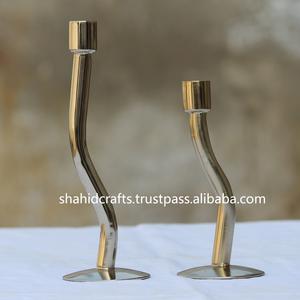 Bougeoir décoratif en métal de luxe fait à la main pour la décoration et la décoration d'intérieur. - Product Image 2