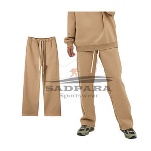 Pantalon de survêtement évasé personnalisé de haute qualité pantalon de survêtement coupe ajustée vêtements de sport décontractés à la mode confortable pantalon pour hommes en coton éponge - Product Image 3