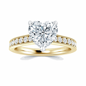 Bague de fiançailles en forme de cœur pour femmes - Product Image 1