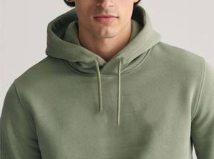 เสื้อสวมหัวมีฮู้ดผ้าคอตตอน100% สำหรับผู้ชายผ้าฟลีซระบายอากาศได้ดีปักสไตล์สตรีท - Product Image 4