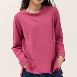 Sudadera suave de nuevo estilo de ropa activa ligera de calidad superior para mujer más vendida para invierno con logotipo frontal - Product Image 6