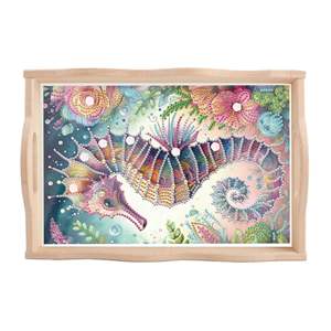 DIY Creative Design <b>Wooden</b> <b>Serving</b> Tray Ramadan Wedding Home Decor Handcrafted Lightweight Fruit <b>Platter</b> - Product Image 1