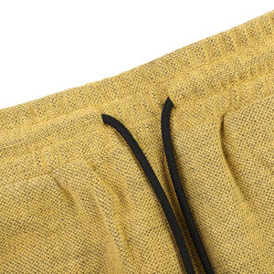 Wholesale <b>Yellow</b> Drawstring Waistband Summer <b>Men</b> Cotton <b>Shorts</b> Cargo <b>Shorts</b> for <b>Men</b> with OEM Service - Product Image 2
