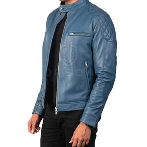 Chaqueta de invierno para hombre de la mejor calidad, cuello levantado, piel de vaca auténtica, transpirable y de alta calidad para Otoño/Invierno - Product Image 2