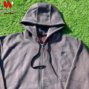 Custom Logo Winter Solid Full Zip Hoodie & <b>Jogger</b> Set with Flex Embedded Fleece Premium Hoodie for <b>Men</b> & Unisex - Product Image 3