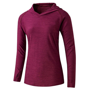 Womens Track Jacket Breathable Running Jacket Pullover Sportswear Slim Fit Workout Tops T Shirts Hooded - Product Image 5