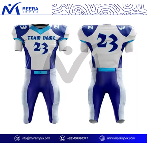 100% uniformes de Football américain en Polyester personnaliser le maillot et le pantalon de l'équipe sportive entièrement sublimés uniforme de grande taille pour les hommes - Product Image 2