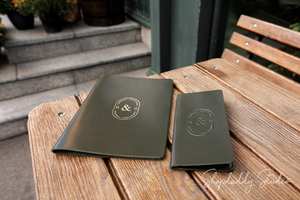 Titular de la factura Logotipo personalizado Restaurante Titular de la verificación de cuero genuino Invitado Presentador Titular de la factura 2017 - Product Image 3