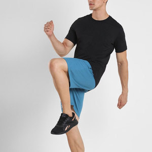 Shorts Bermuda Homme Bleu Uni 100% Coton Taille Haute Fermeture Éclair Style Urbain Tissu Oxford Séchage Rapide & Respirant Poches - Product Image 4