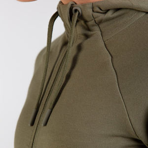 เสื้อสเวตเตอร์มีฮู้ดสำหรับผู้หญิงเสื้อออกกำลังกายแบบสวมหัวเสื้อครอปแบบเซ็กซี่สำหรับผู้หญิงดีไซน์แบบกำหนดเอง - Product Image 4