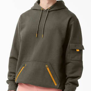 Sweat à capuche unisexe décontracté entièrement zippé 2023, idéal pour l'extérieur, en promotion, avec logo personnalisé, teinture unie, impression numérique, haute qualité, saison hiver - Product Image 1