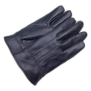 Fournisseur en gros Prix d'usine Mode Gants et mitaines en cuir souple pour hommes en cuir de mouton véritable - Product Image 5