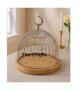 Plato de Servir de Madera de Calidad Superior con Cúpula Acrílica, Diseño Más Reciente, Logotipo Personalizado, Tamaño y Forma Personalizables para Uso en el Hogar y Hoteles - Product Image 4