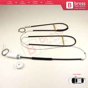 Kit de réparation de lève-vitre électrique BWR487, porte droite, pour Série 3 E46 Coupé Cabriolet 1999-2007 2/3 portes 51338229106 - Product Image 2