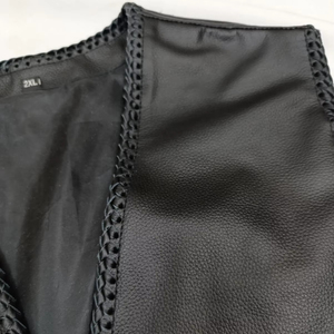 เสื้อกั๊กหนังแท้สไตล์มอเตอร์ไซค์แบบสั่งทำขายส่ง OEM รุ่น Famous Sons of Anarchy จากซีรีส์ทีวีสุดเท่ - Product Image 3