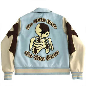 Vente en gros de grande taille OEM veste universitaire en laine 100% personnalisée pour hommes veste universitaire de baseball pour hommes à vendre respirant - Product Image 4