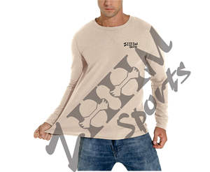Camiseta informal ligera con patrón sólido para hombre, jersey de manga larga con cuello redondo y gofres, conjunto de camisa de secado rápido de punto térmico de otoño - Product Image 3