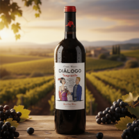 Vin rouge sec Dialogo | 100% Tempranillo |   12% d'alcool |   750 ml |   Vin de variété espagnole