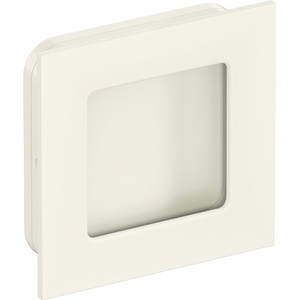 HEWI 544.60 Polyamide 99% Pure White Glossy Square Sliding Door Handle for Wooden Doors 60mm Length X <b>Blinds</b> Shades Shutters - Product Image 1