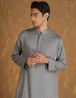 Nouvelle arrivée, thobe de haute qualité et douce pour hommes, manches longues, vêtements musulmans traditionnels avec style saoudien