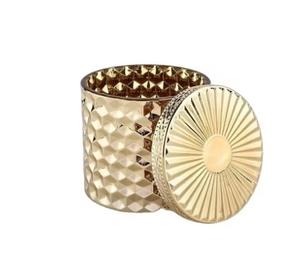 Boîte de rangement pour bonbons en métal doré, best-seller, décoration de table, boîte de conservation fraîcheur, rangement alimentaire pour la maison, l'hôtel, le restaurant - Product Image 1