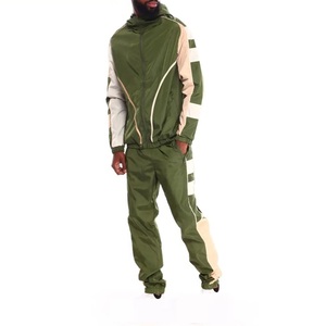 Ensembles de nylon surdimensionnés avec logo personnalisé des fabricants Veste coupe-vent en nylon Survêtement coupe-vent Vestes Survêtement pour hommes - Product Image 6