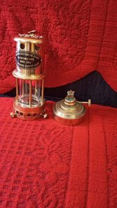 Lámpara de minero náutico de latón macizo, linterna de barco de aceite, regalo marítimo, 100% - Product Image 5