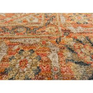 Alfombra Afgana de Lana Tejida a Mano, Estilo Clásico Erbe, Color Rojo Naranja, Modelo ENM-8040, Tejido Plano con Medallón Grande para Sala de Estar, Hogar - Product Image 3