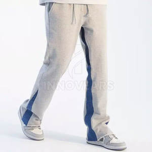 Venta al por mayor de pantalones de chándal acampanados personalizados, ropa de calle informal holgada con estilo holgado y estilo cargo, venta en línea - Product Image 2