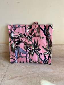 Conjunto de pijama de algodón orgánico rosa para mujer, pantalones cortos transpirables de talla grande, estampado de mono Sexy, ropa de dormir con estampado Digital, ropa suave para el hogar - Product Image 5