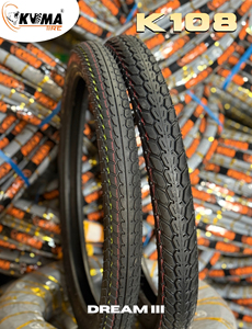 Neumático KUMA K108 TT 60/100-17 y 70/100-17 – Agarre Fuerte, Larga Duración, Popular para Bicicletas de Ciudad en Camboya - Product Image 1