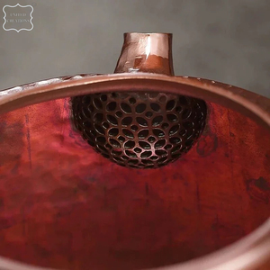 Bouilloire à thé en cuivre au design moderne, forme et taille personnalisées, service en métal de haute qualité pour le thé et le café - Product Image 6