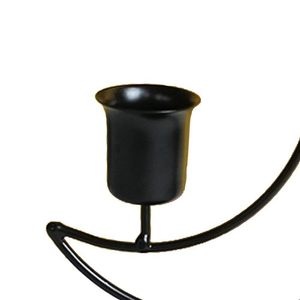 Taper <b>Candle</b> <b>Holder</b> Candlestick Candelabra Iron Stand Table Adornment Black|Home & <b>Garden</b> - Product Image 2