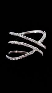 Bague de fiançailles solitaire fantaisie personnalisée en or 14 ct et argent 925 VVS1 diamant Moissanite 100% satisfaction - Product Image 2