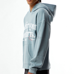 Pull à capuche surdimensionné de luxe uni pour hommes Fabricant de sweat-shirt à capuche Streetwear personnalisé lourd - Product Image 4