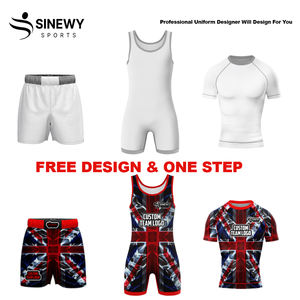 Ropa Deportiva al por Mayor Bsci, la Mejor Calidad, Spandex/Poliéster, Adulto, Reversible, Tallas, Ropa Deportiva, Singlet de Lucha Libre - Product Image 5