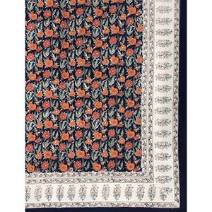 Hand Block Printed King Size 100% Cotton Double Bedsheet Pillow Cover Eco-Friendly Floral <b>Comforter</b> <b>Set</b> for Home 3 Pcs <b>Set</b> - Product Image 2