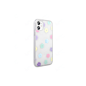 Funda Protectora Rígida Transparente con Diseño de Corazón Antihuellas de la Serie Zore Folk para iPhone 11 7 Plus XR - Product Image 6
