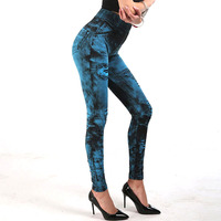 Legging Jogging Wanita Berkualitas Tinggi, Bahan Rajut Spandex/Polyester, Seamless, High-Waist, Bernapas, untuk Fitness, Santai, dan Yoga