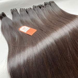 La mejor venta al por mayor 12A grado Remy cutícula alineada virgen vietnamita 30 pulgadas máquina doble trama extensiones de cabello humano - Product Image 3