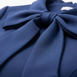 ชุดราตรีทรงเอไลน์ผ้าซาตินทำมือ ผ้าซาตินโพลีเอสเตอร์ คอผูกโบว์หรูหรา สำหรับงานเลี้ยงอย่างเป็นทางการ ขายส่ง - Product Image 3