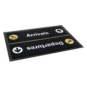 Alfombra Reversible Moderna para Entrada/Salida, Diseño Novedoso con Logotipo, Lavable, de PP y Nailon, para Exteriores/Oficina/Cocina, Hoteles - Product Image 4