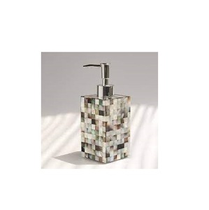 Ensemble de salle de bain nacre de luxe et pompe en acier de bouteille de lotion et produit de Offre Spéciale de taille personnalisée - Product Image 1