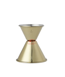 Jigger de acero en diferentes estilos, herramientas de barra de 60 90 ml a precio mayorista, acero inoxidable con acabado dorado - Product Image 1