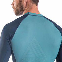 Meilleures ventes Grapple Master Rashguard MMA léger pour homme en Spandex/Polyester, couleur unie, manches longues, compression, personnalisable