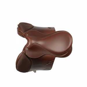 Selle de cheval en cuir de qualité supérieure, confortable pour l'équitation, accessoires de cheval durables, style saut d'obstacles - Product Image 3