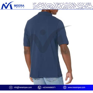 เสื้อเชิ้ตผู้ชายพรีเมียม ผ้าถัก ODM 100% คอตตอน แขนสั้นลำลอง ระบายอากาศได้ดี คอปกคลาสสิก เหมาะสำหรับใส่ในชีวิตประจำวัน ทำงาน หรือเล่นกีฬาในฤดูร้อน - Product Image 4