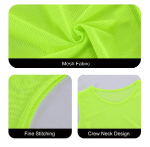Pinnies de entrenamiento de malla reversible para fútbol scrimmage gimnasio equipo práctica chaleco transpirable para niños camiseta de fútbol - Product Image 4